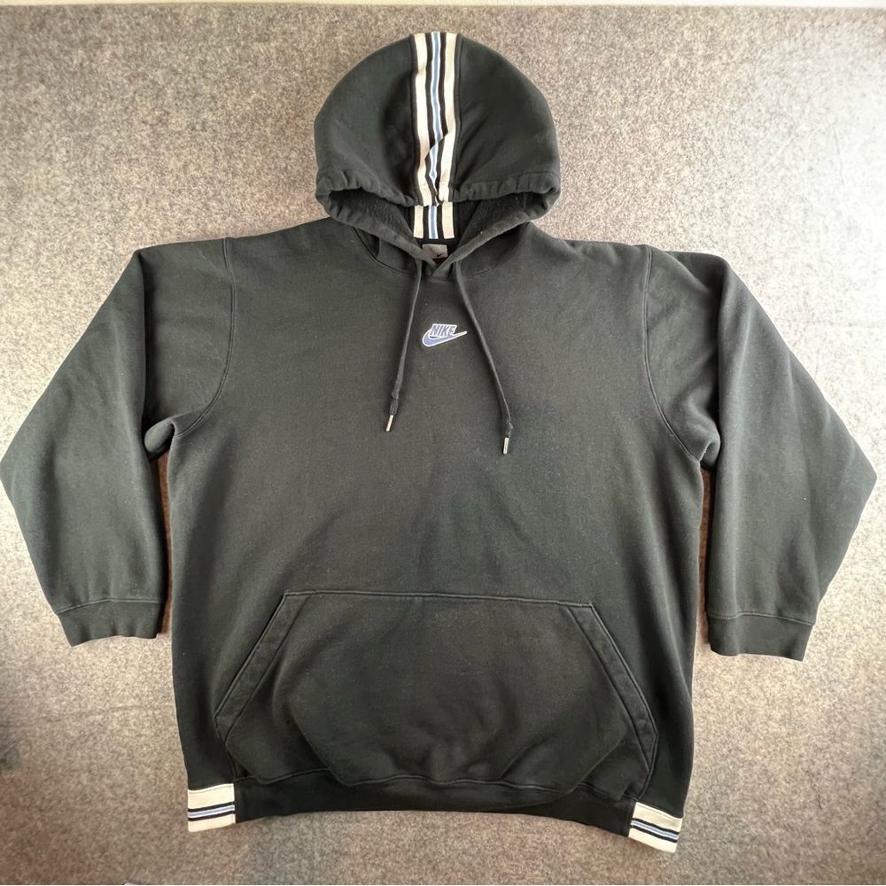 Vintage Y2K Nike Team  Center Swoosh Basketball Hoops Hoodie Sweatshirt Sz XXL